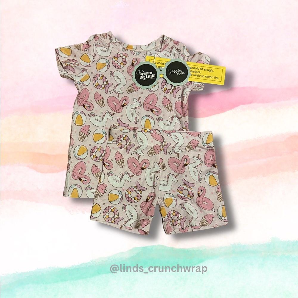 Dream Big Little Bamboo Short Set NWT